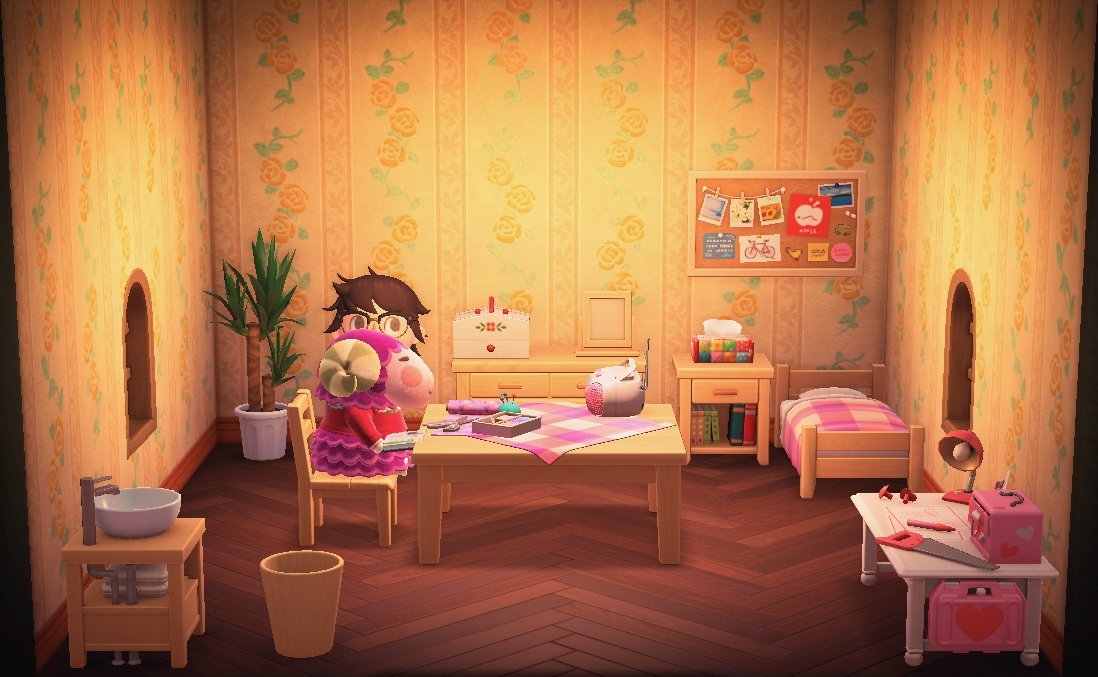 Interior of Stella's house in Animal Crossing: New Horizons