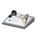 Cartoonist's Set (Silver - Comic Storyboard) NH Icon.png