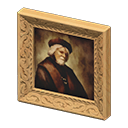 Fancy Frame (Light Brown - Old Portrait) NH Icon.png