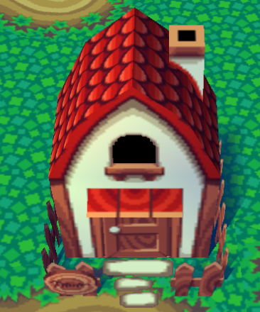 Exterior of Kitt's house in Animal Crossing