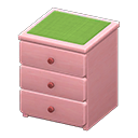 Simple Small Dresser (Pink - Green) NH Icon.png