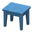 Wooden mini table's Blue variant