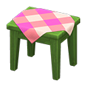 Wooden Mini Table (Green - Pink) NH Icon.png