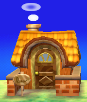 Exterior of Marty's house in Animal Crossing: New Leaf