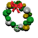 Ornament wreath's Green variant