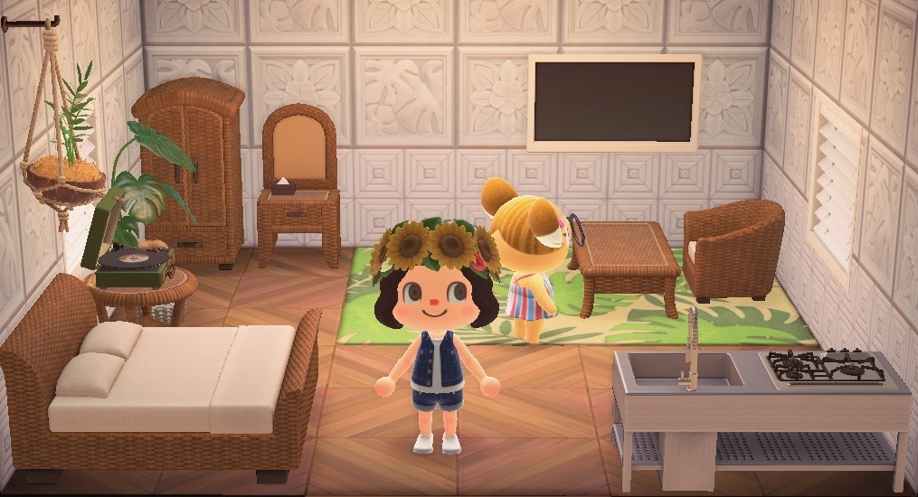 Interior of Alice's house in Animal Crossing: New Horizons