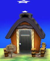 Exterior of Hamphrey's house in Animal Crossing: New Leaf