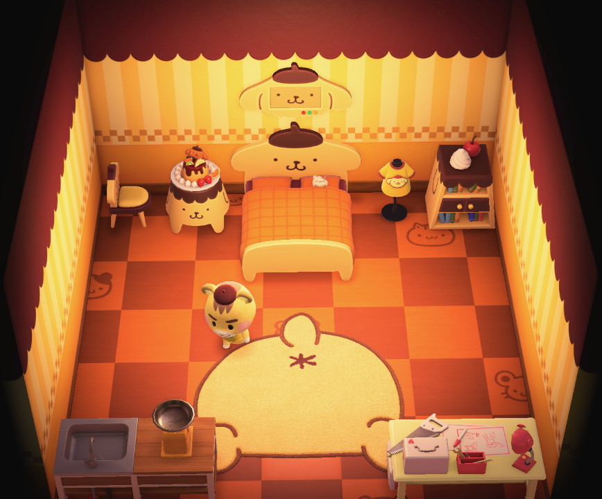 Interior of Marty's house in Animal Crossing: New Horizons