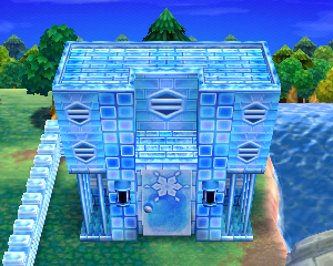 Default exterior of Puck's house in Animal Crossing: Happy Home Designer