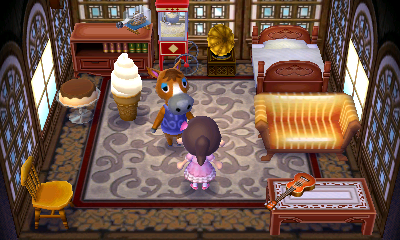 Interior of Elmer's house in Animal Crossing: New Leaf