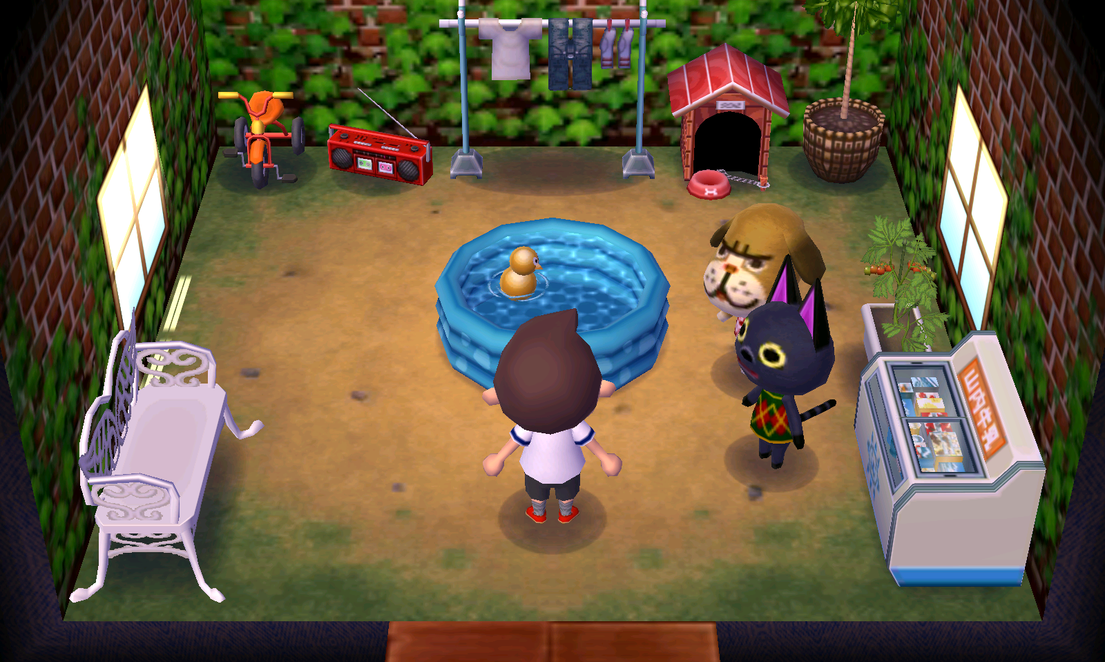 Interior of Mac's house in Animal Crossing: New Leaf