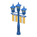 Street Lamp with Banners (Blue - Yellow) NH Icon.png