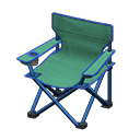 Outdoor folding chair's Blue variant