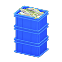 Stacked Fish Containers (Blue - None) NH Icon.png