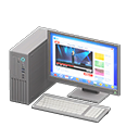 Desktop Computer (Silver - Web Browsing) NH Icon.png