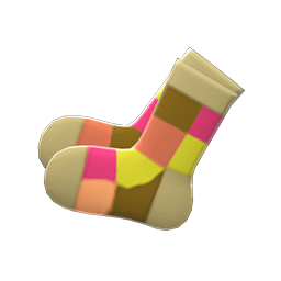 Color-Blocked Socks (Beige) NH Icon.png