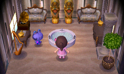 Interior of Diva's house in Animal Crossing: New Leaf