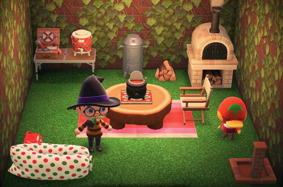 Interior of Ketchup's house in Animal Crossing: New Horizons
