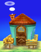 Exterior of O'Hare's house in Animal Crossing: New Leaf