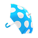 Blue dot parasol