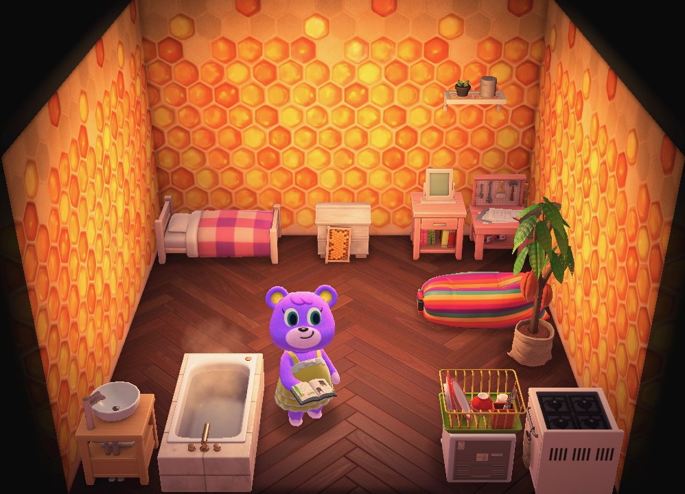 Interior of Megan's house in Animal Crossing: New Horizons