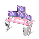 Gaming desk's Pink variant