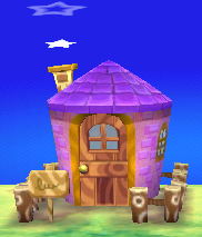 Exterior of Étoile's house in Animal Crossing: New Leaf