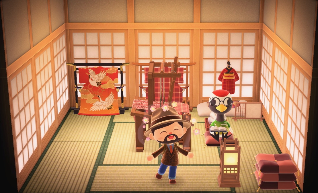 Interior of Gladys's house in Animal Crossing: New Horizons