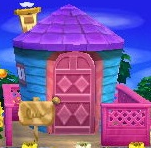 Exterior of Peanut's house in Animal Crossing: New Leaf