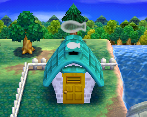Default exterior of Tank's house in Animal Crossing: Happy Home Designer