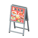 Standing Shop Sign (Silver - Chinese Food) NH Icon.png