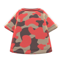 Camo tee's Red variant
