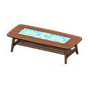 Nordic Low Table (Dark Wood - Raindrops) NH Icon.png