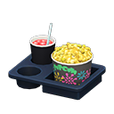 Popcorn Snack Set (Curry-Flavored & Berry Soda - Fireworks) NH Icon.png