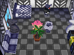 Interior of Roscoe's house in Animal Crossing: Wild World