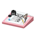 Cartoonist's Set (Pink - Gag Comic) NH Icon.png