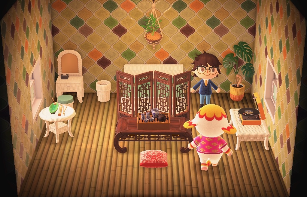 Interior of Margie's house in Animal Crossing: New Horizons