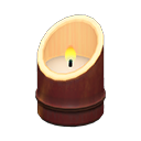Bamboo candleholder's Smoke-cured bamboo variant