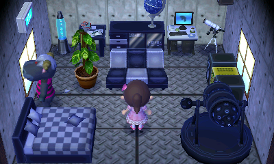 Interior of Rodeo's house in Animal Crossing: New Leaf