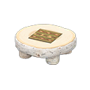 Log Round Table (White Birch - Bears) NH Icon.png