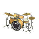 Drum Set (Natural Wood - Rock Logo)