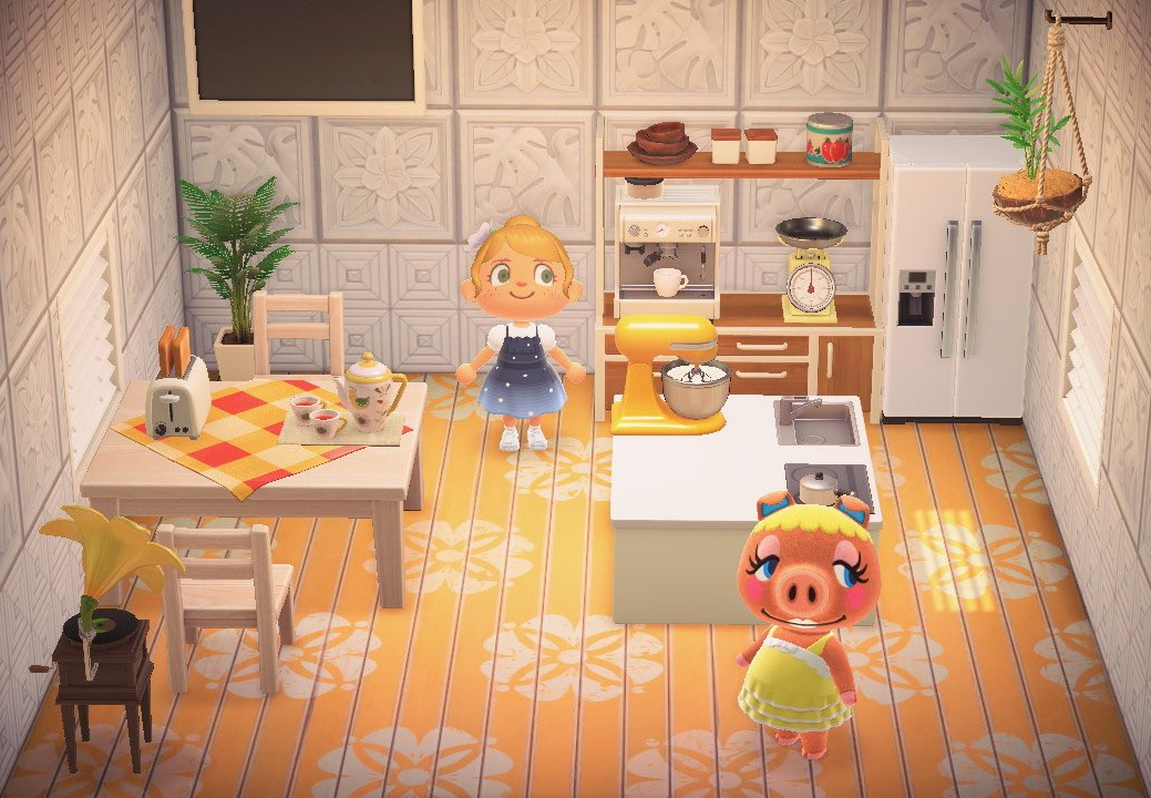 Interior of Pancetti's house in Animal Crossing: New Horizons