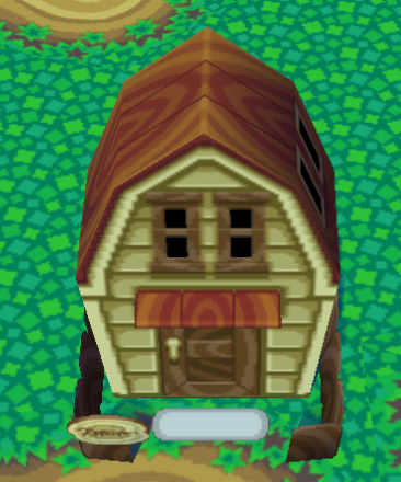 Exterior of Mallary's house in Animal Crossing