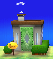 Exterior of Big Top's house in Animal Crossing: New Leaf