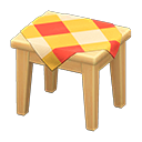 Wooden Mini Table (Light Wood - Orange) NH Icon.png