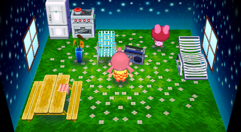 Interior of Puddles's house in Animal Crossing: City Folk