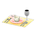 Table Setting (Pink - Orange) NH Icon.png