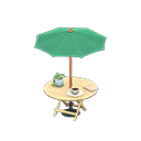 Bistro Table (Light Wood - Green) NH Icon.png