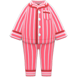 pijama de dos piezas (Rojo)
