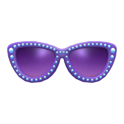 очки со стразами (Фиолетовый)